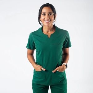 Womens Benefit Nexus Scrub Set XL Hunter Green